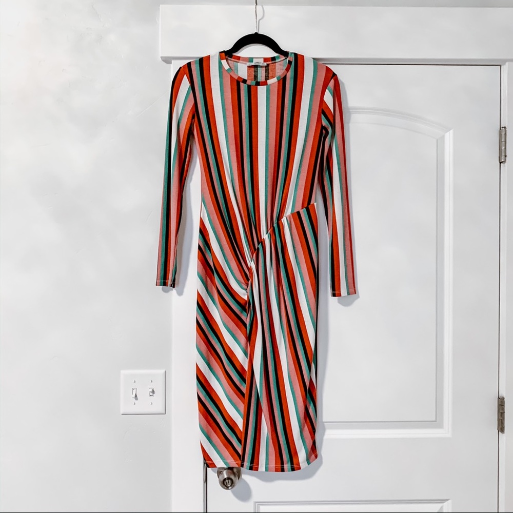 Candy stripe Midi dress